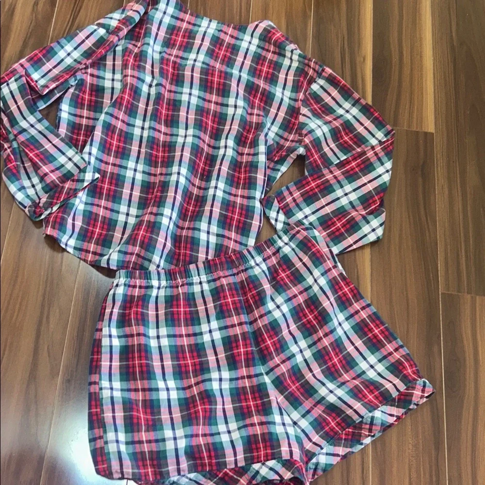 Small The Disney Store vintage 100% cotton plaid pajama set Winnie the Pooh - Picture 4 of 4